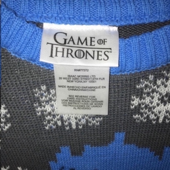 Game Of Thrones Silent Knight King Sweater - Picture 5 of 5
